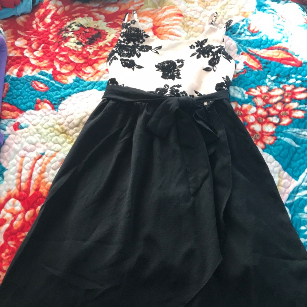 Floral dress for a little girl